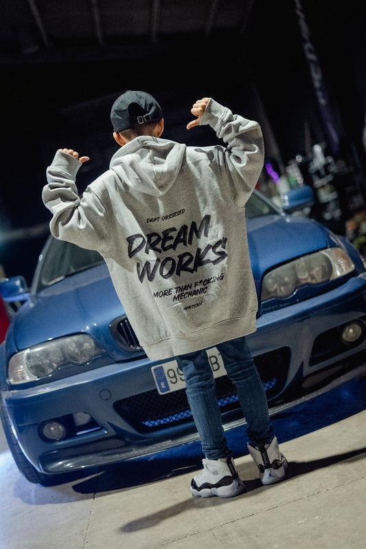 HOODIE DREAM WORKS SOFT GREY